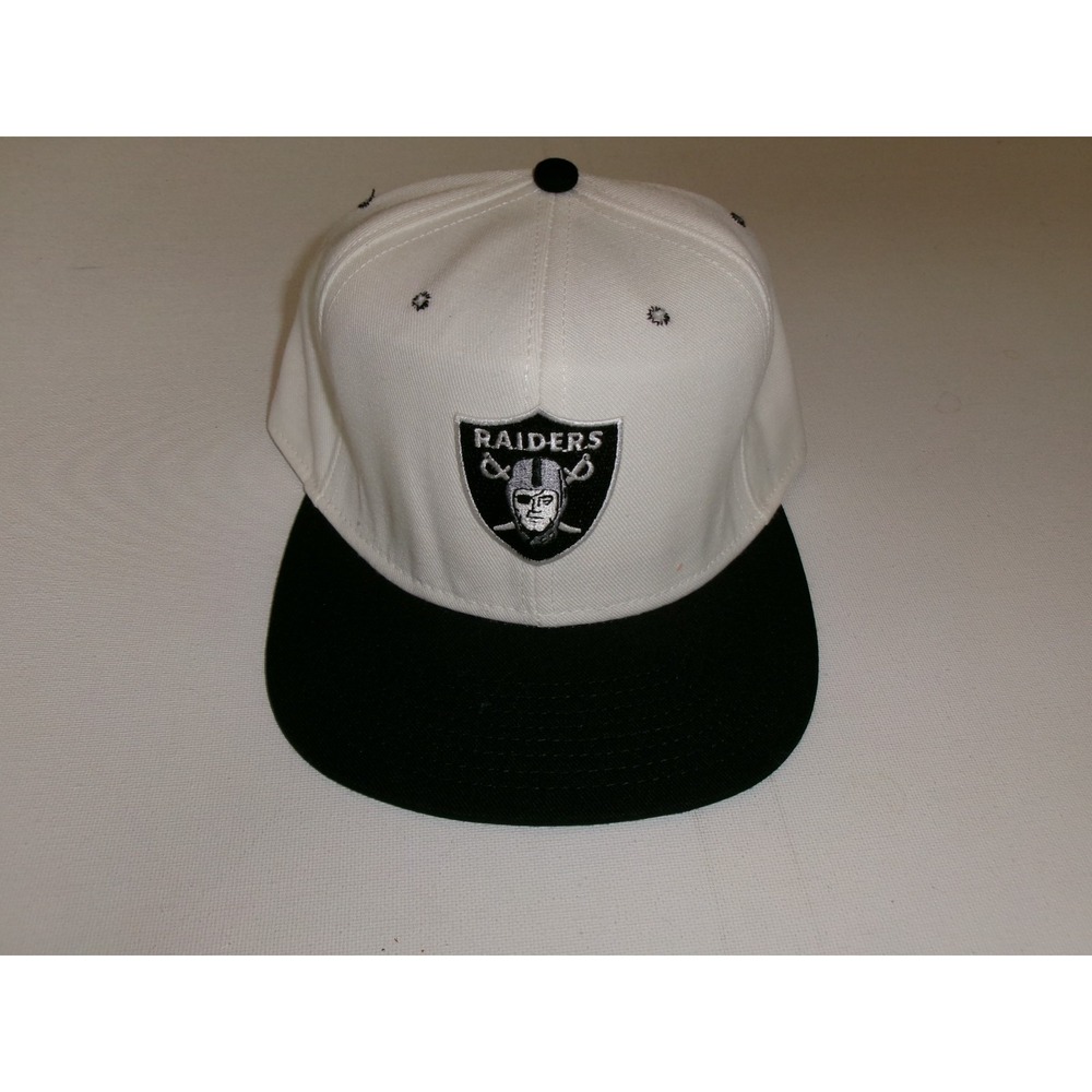 OAKLAND RAIDERS FITTED SIZE 7 1/4 USA MADE WOOL HAT CAP VINTAGE DEADSTOCK H3